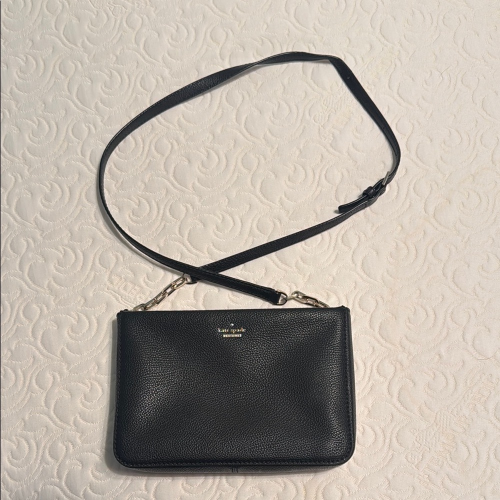 Kate Spade Black Leather Shoulder Bag